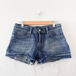 All Saints Denim Shorts Low Rise Y2K